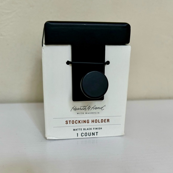 Hearth & Hand Other - Hearth & Hand with Magnolia Matte Black Christmas Stocking Holder New With Tags